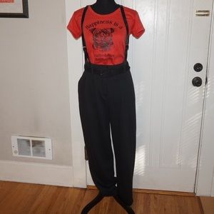Vintage 90s norma kamali suspender pants